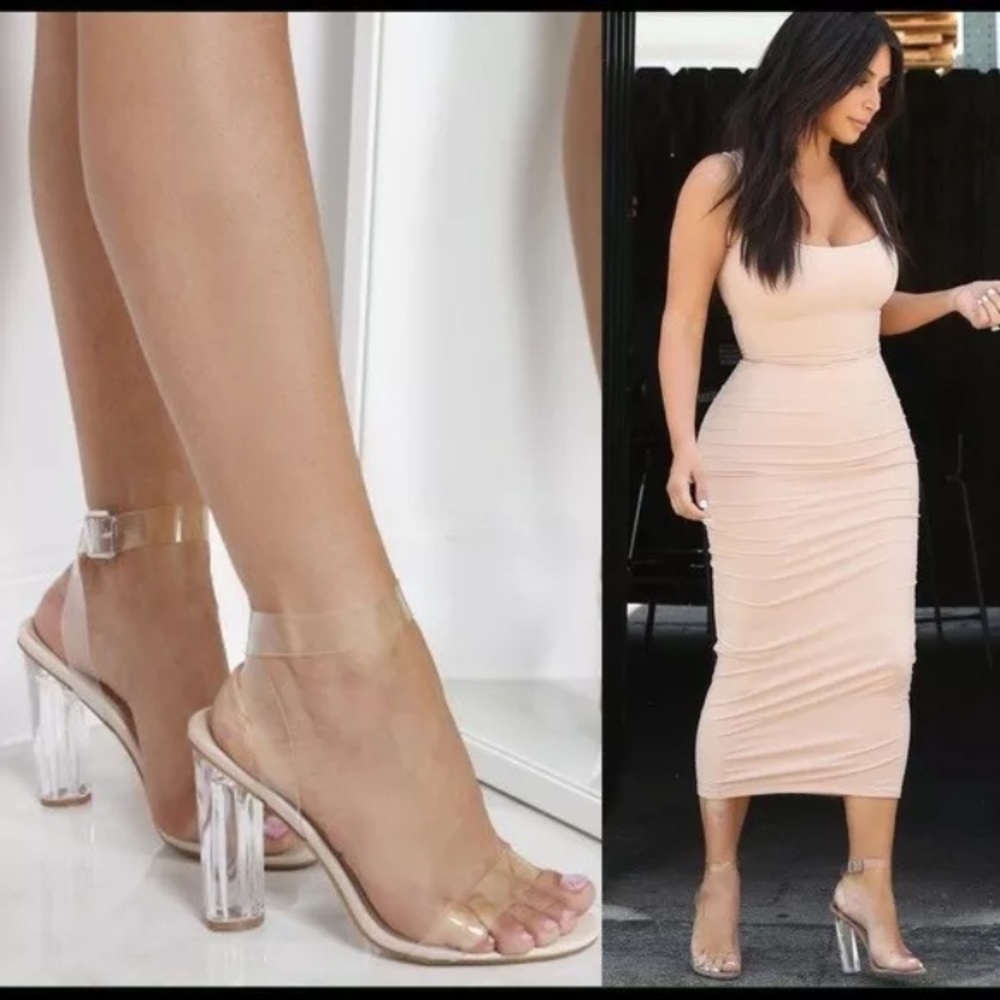 Season 2 Yeezy’s Lucite sandal heels size 37 BN